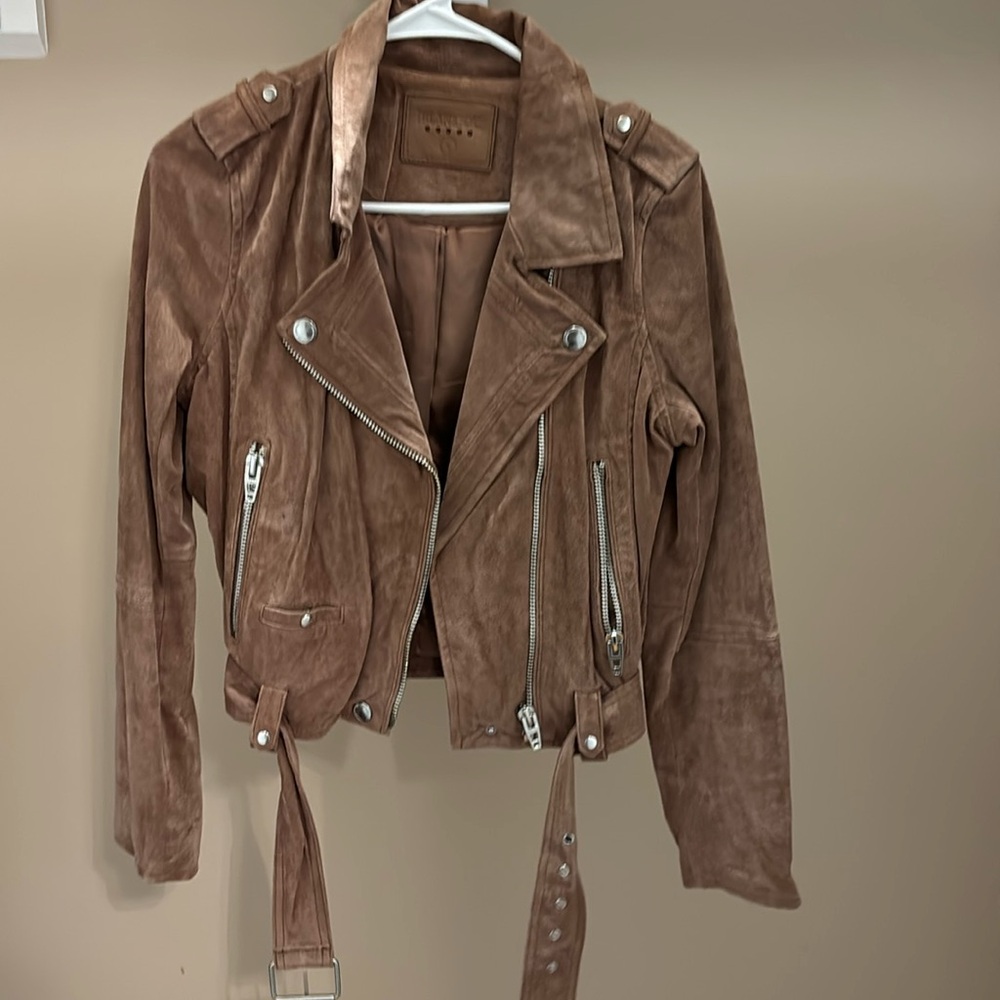 Blank NYC Moto jacket suede